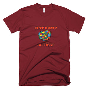 FIST BUMP FOR AUTISM (R) FITTED TEE- VARIOUS COLORS AVAILABLE