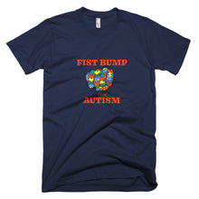 Load image into Gallery viewer, FIST BUMP FOR AUTISM (R) FITTED TEE- VARIOUS COLORS AVAILABLE