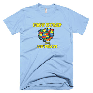 FIST BUMP FOR AUTISM (Y) FITTED TEE - VARIOUS COLORS AVAILABLE