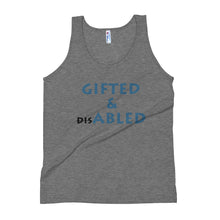 Load image into Gallery viewer, GIFTED &amp; ABLED (BLK/BLU) TANK - VARIOUS COLORS AVAILABLE