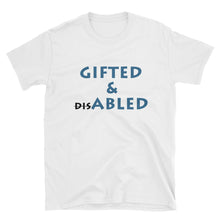 Load image into Gallery viewer, GIFTED &amp; ABLED (BLK/BLU) CLASSIC TEE - VARIOUS COLORS AVAILABLE