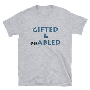 GIFTED & ABLED (BLK/BLU) CLASSIC TEE - VARIOUS COLORS AVAILABLE