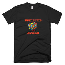 Load image into Gallery viewer, FIST BUMP FOR AUTISM (R) FITTED TEE- VARIOUS COLORS AVAILABLE