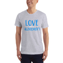 Load image into Gallery viewer, LOVE OVER ALZHEIMER&#39;S (BLU/W) FITTED TEE- VARIOUS COLORS AVAILABLE