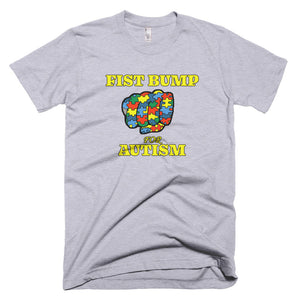 FIST BUMP FOR AUTISM (Y) FITTED TEE - VARIOUS COLORS AVAILABLE