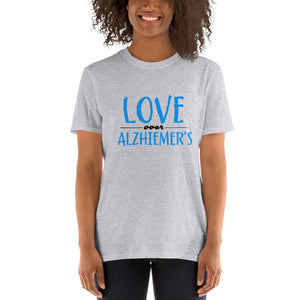 LOVE OVER ALZHEIMER'S (BLU/BLK) CLASSIC TEE- VARIOUS COLORS AVAILABLE