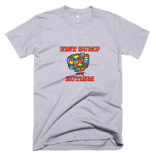 Load image into Gallery viewer, FIST BUMP FOR AUTISM (R) FITTED TEE- VARIOUS COLORS AVAILABLE