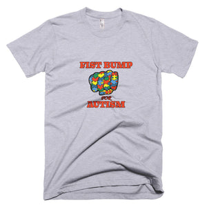 FIST BUMP FOR AUTISM (R) FITTED TEE- VARIOUS COLORS AVAILABLE