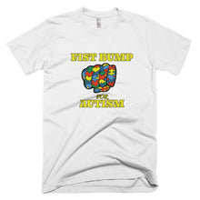 Load image into Gallery viewer, FIST BUMP FOR AUTISM (Y) FITTED TEE - VARIOUS COLORS AVAILABLE