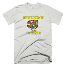 Load image into Gallery viewer, FIST BUMP FOR AUTISM (Y) FITTED TEE - VARIOUS COLORS AVAILABLE