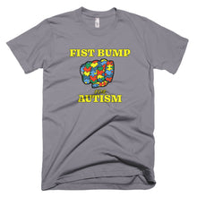 Load image into Gallery viewer, FIST BUMP FOR AUTISM (Y) FITTED TEE - VARIOUS COLORS AVAILABLE