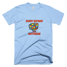 Load image into Gallery viewer, FIST BUMP FOR AUTISM (R) FITTED TEE- VARIOUS COLORS AVAILABLE