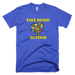 FIST BUMP FOR AUTISM (Y) FITTED TEE - VARIOUS COLORS AVAILABLE