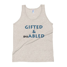 Load image into Gallery viewer, GIFTED &amp; ABLED (BLK/BLU) TANK - VARIOUS COLORS AVAILABLE