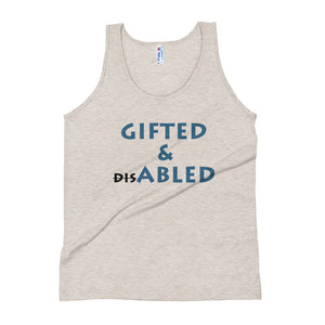 GIFTED & ABLED (BLK/BLU) TANK - VARIOUS COLORS AVAILABLE