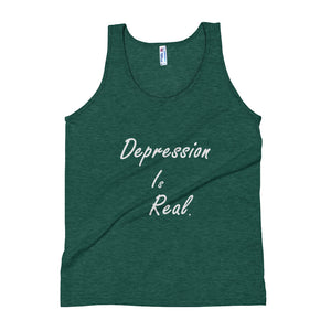 DEPRESSION IS REAL (W) TANK - VARIOUS COLORS AVAILABLE